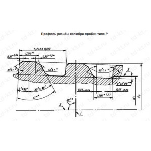 Калибры для соединений с трапецеидальной резьбой нкт и муфт к ним  Пробка Р